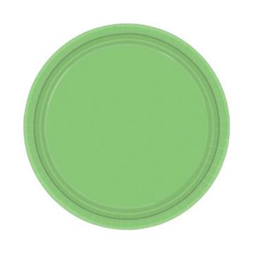 Assiette en carton vert clair