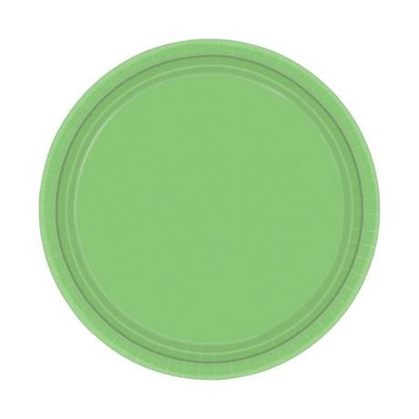 amscan  Assiette en carton vert clair 