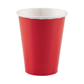 Tazza di cartone rosso