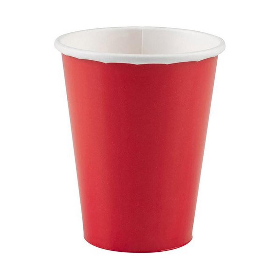 Tazza di cartone rosso