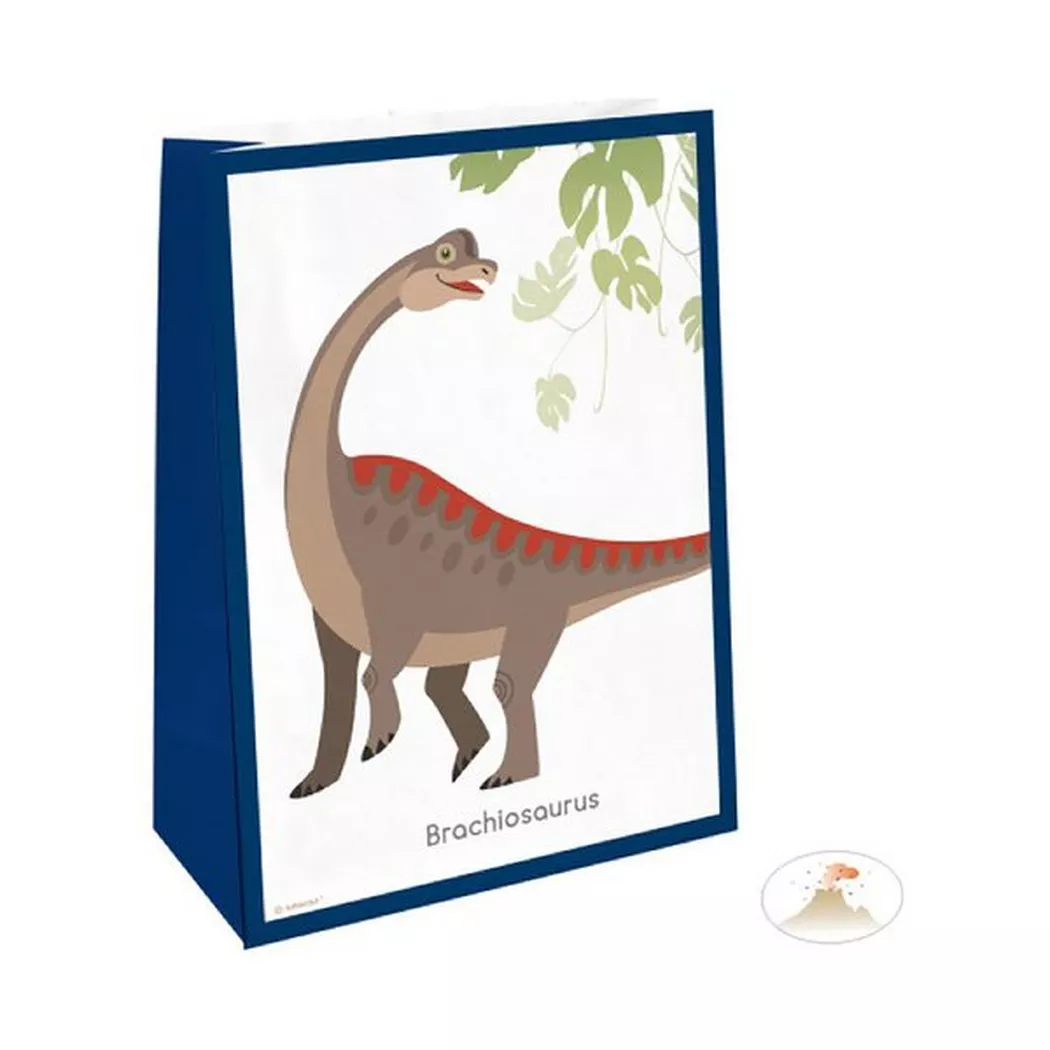 Riethmüller - Papiertüten Happy Dinosaur, Multicolor