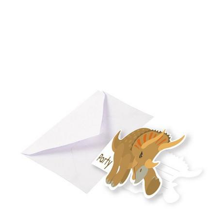 Riethmüller  8 Cartes d'invitation Happy Dinosaur 