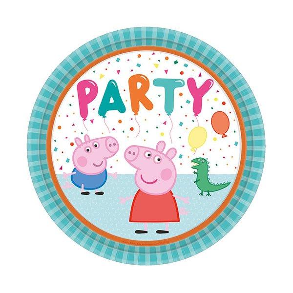 Image of 8 Kartonteller Peppa Pig Multicolor