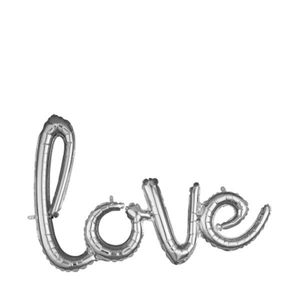 Image of Folienballon Love Silber