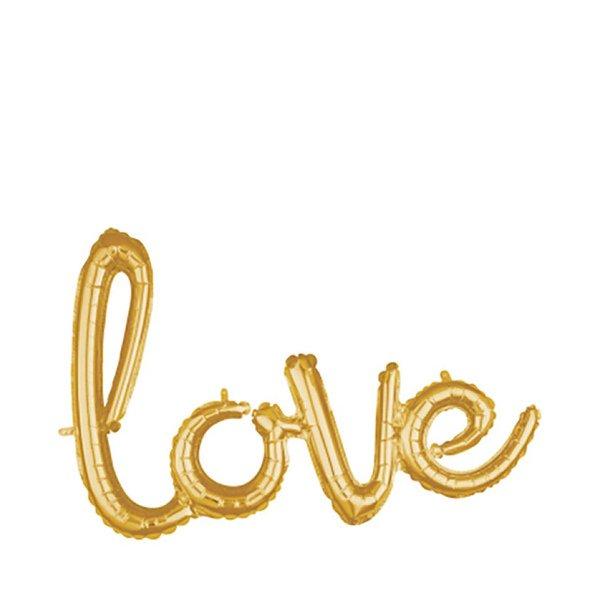 Image of Folienballon Love Gold