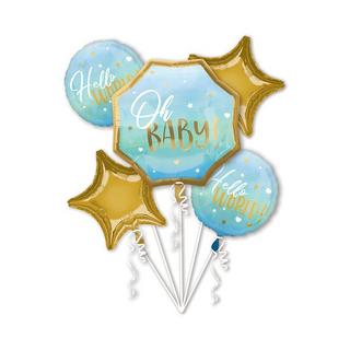 Anagram  Baby Boy Bouquet 5 Folienballons 