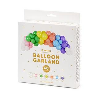 PartyDeco  Ballon Girlande Regenbogen 