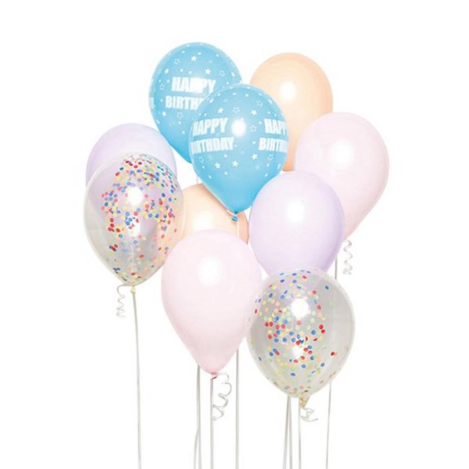 amscan  DIY Ballon-Set Silber mit 10 Ballons 
