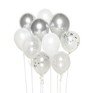 amscan  DIY Set de ballons argent avec 10 ballons 