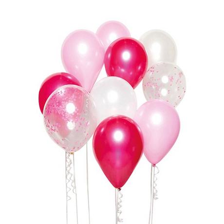 amscan  DIY Ballon-Set Pink mit 10 Ballons 
