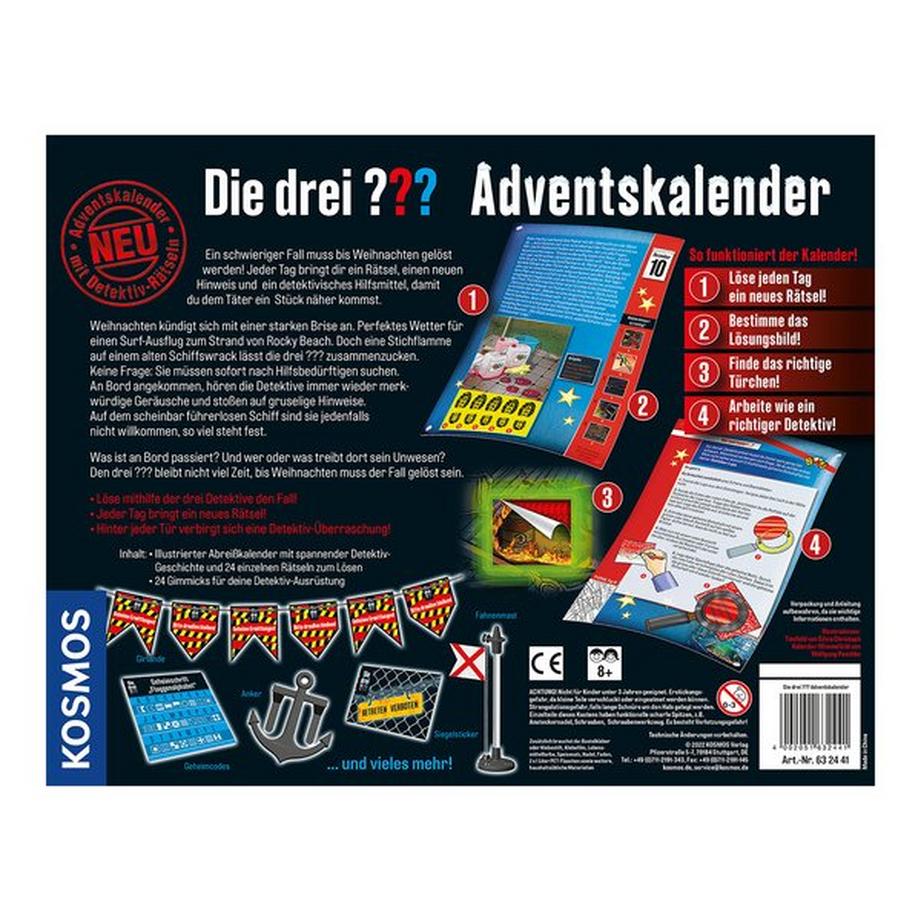Kosmos  Die drei ??? Adventskalender - Gruseliges Schiffswrack, Tedesco 