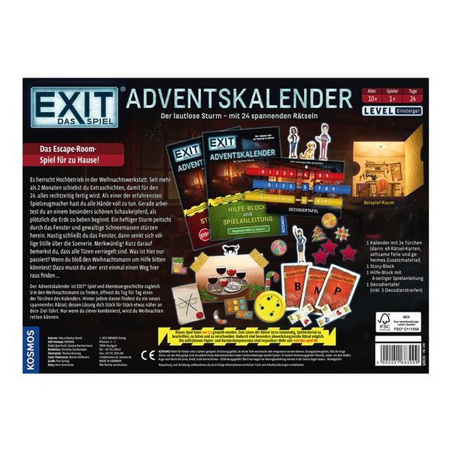 Kosmos  EXIT Adventskalender - Der lautlose Sturm, Tedesco 