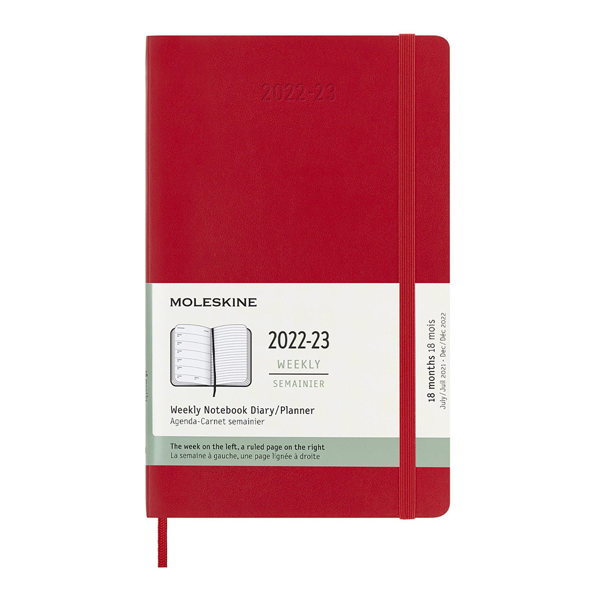 MOLESKINE Wochenagenda 18 Monate 2022-2023 Softcover  online kaufen 
