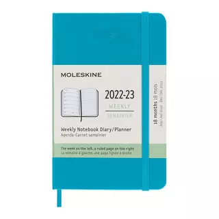 MOLESKINE Wochenagenda 18 Monate 2022-2023 Hardcover Blau