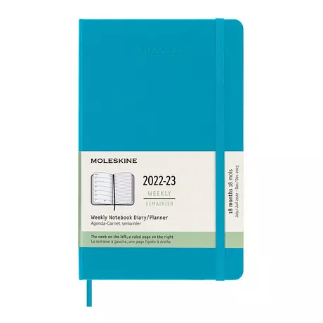 MOLESKINE Wochenagenda 18 Monate 2022-2023 Hardcover Blau