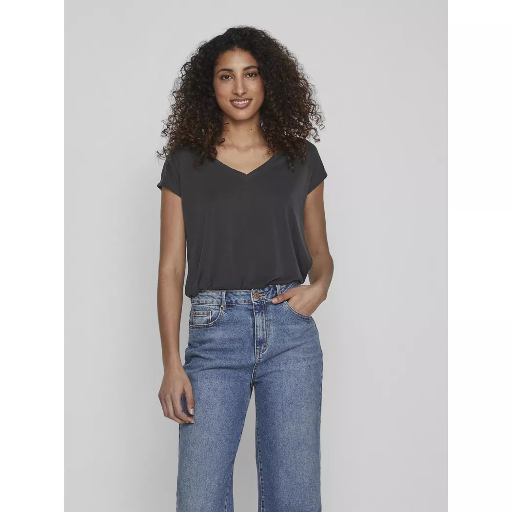 VILA - T-Shirt, für Damen, Black, Größe L 2