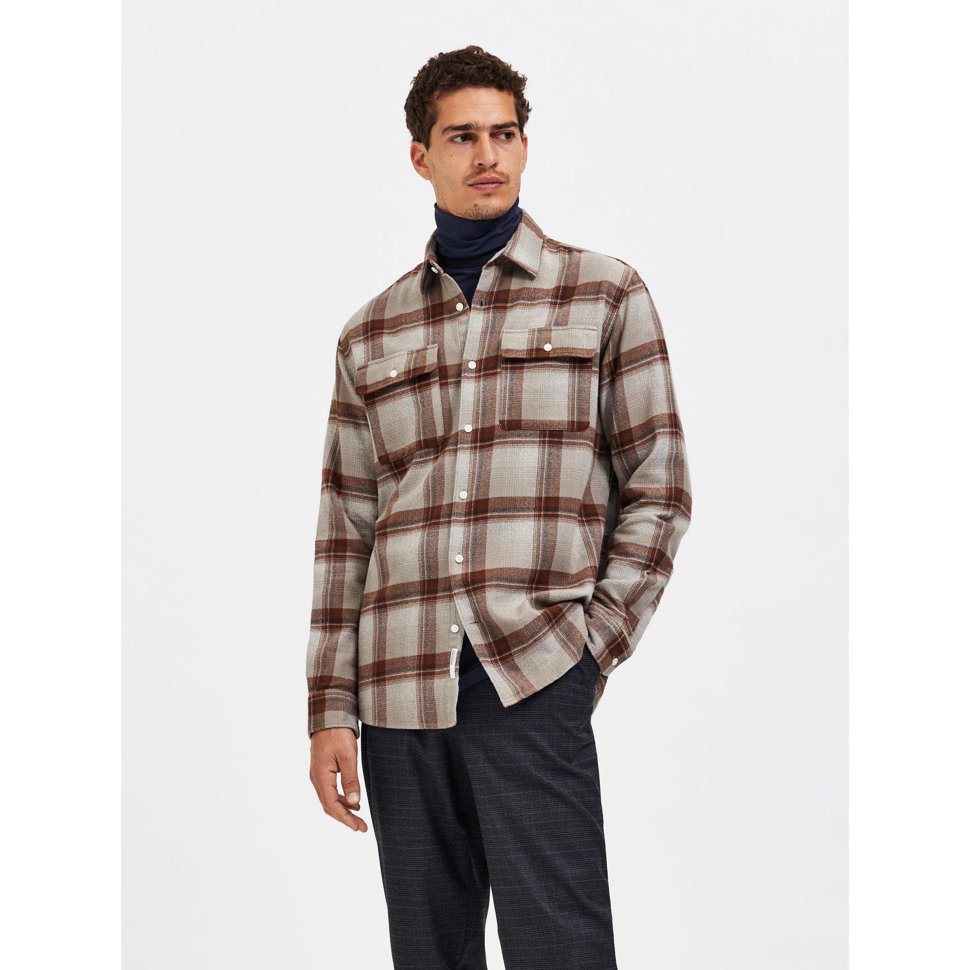 SELECTED SLHREGSCOT CHECK SHIRT Hemd, langarm 