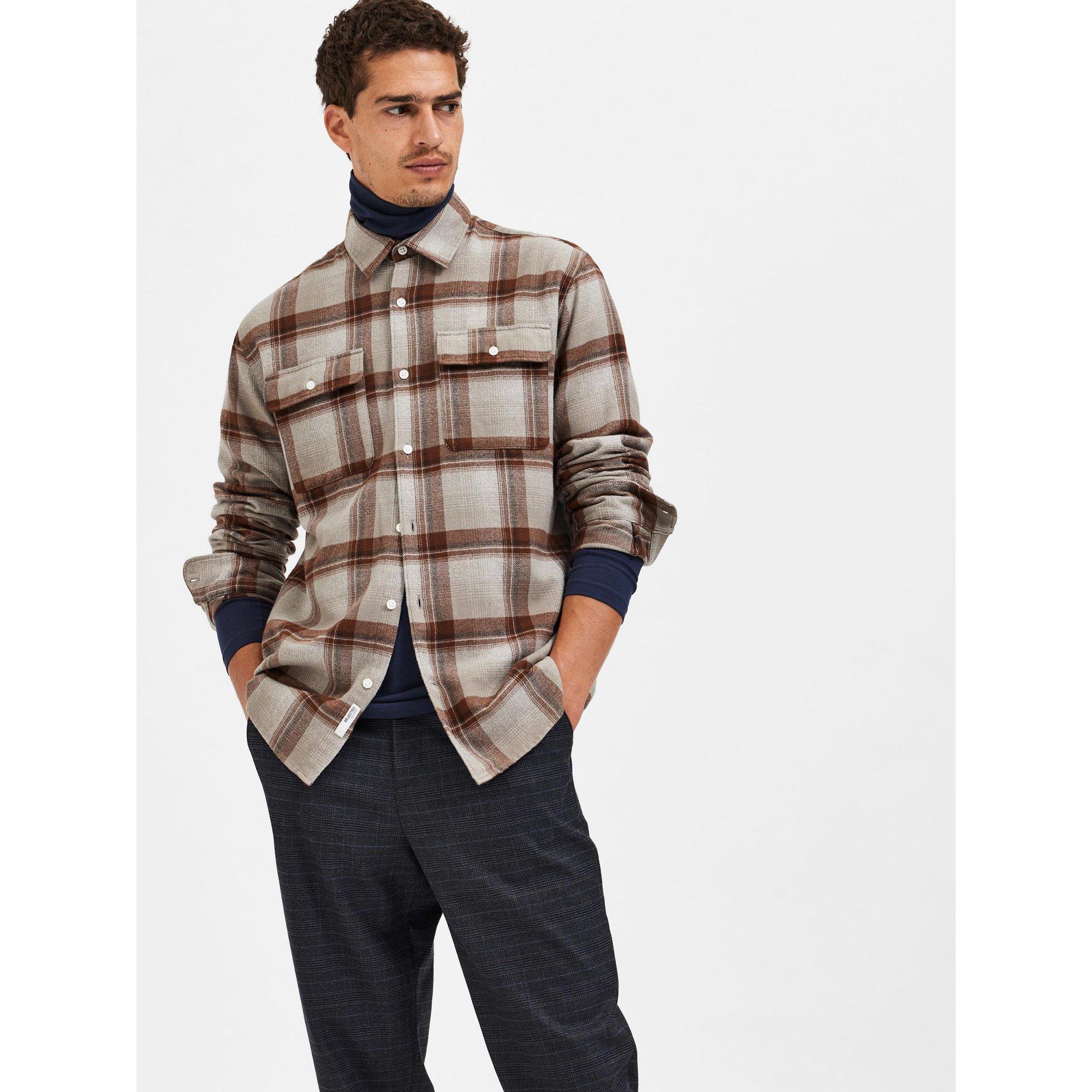 SELECTED SLHREGSCOT CHECK SHIRT Hemd, langarm 