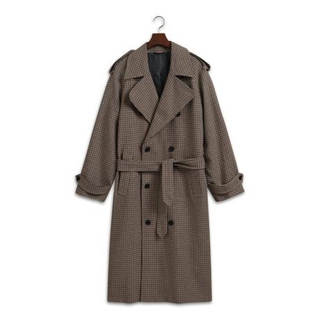 GANT D1. HOUNDSTOOTH WOOL TRENCH COAT Trench 