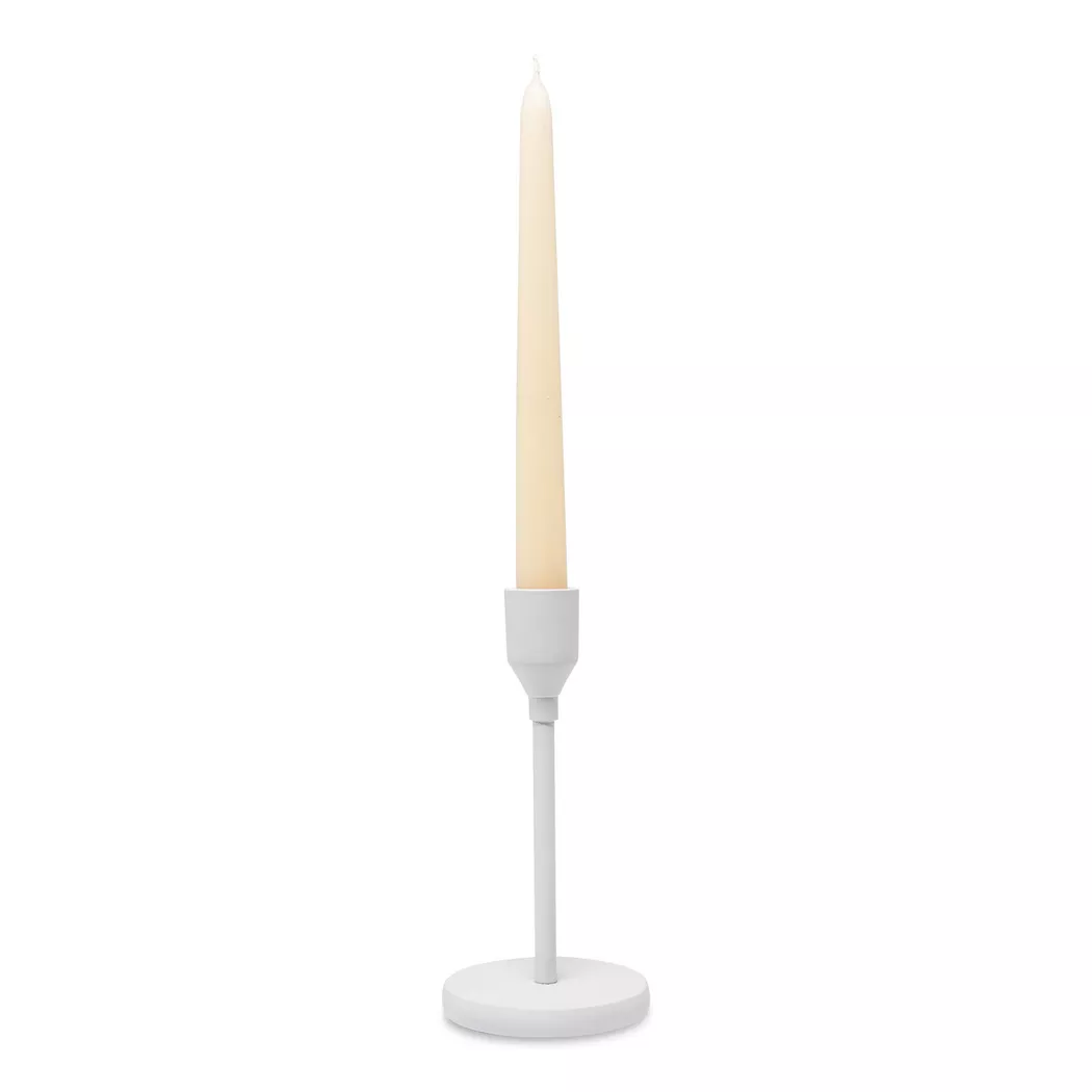 Manor - Weihnachtlicher Kerzenständer, H18cm,Ø10cm, Weiss