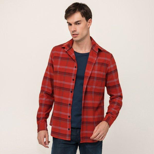 Image of Hemd, Modern Fit, Langarm Herren Rot L