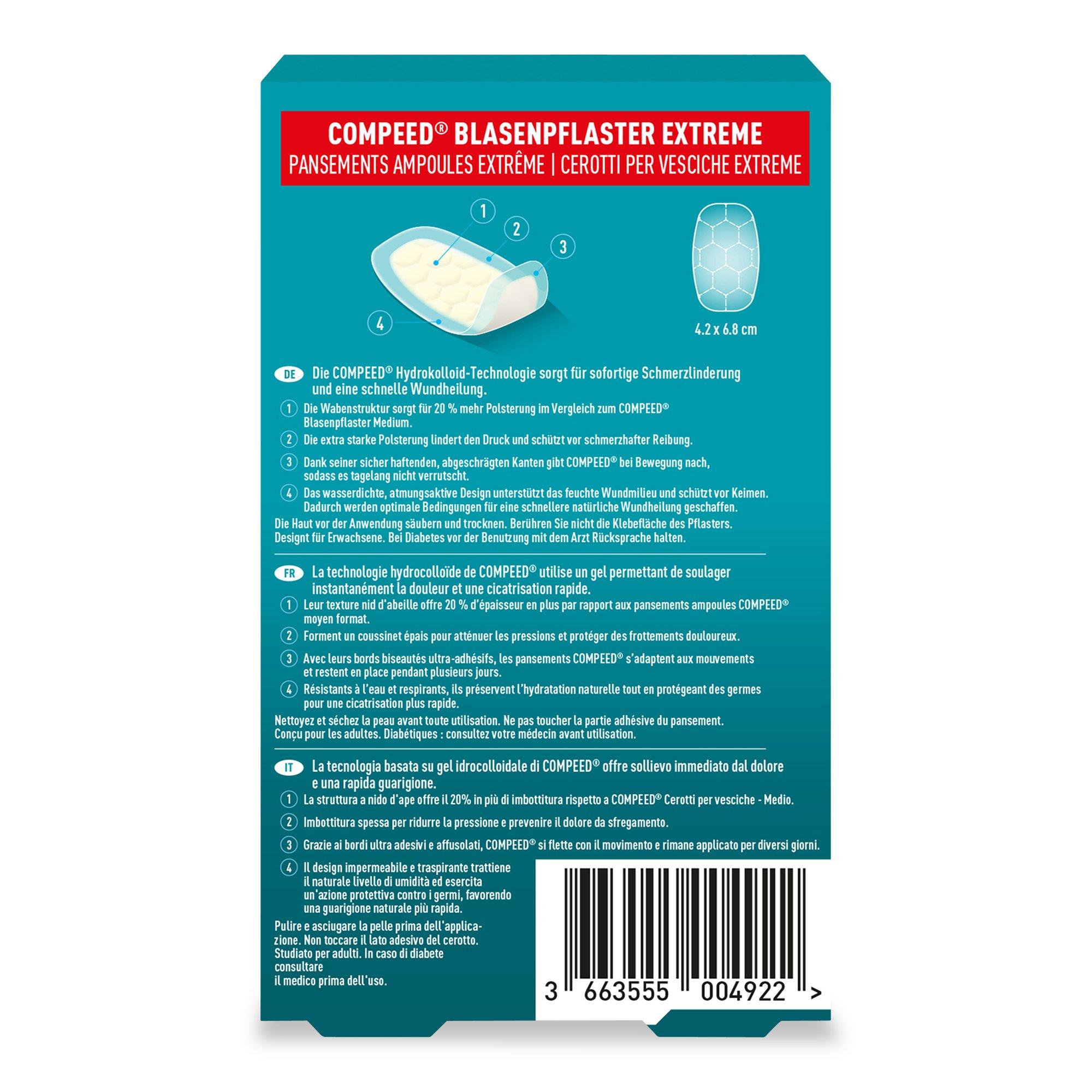 Compeed Pansement ampoules Extrême Pansements Ampoules Extreme  