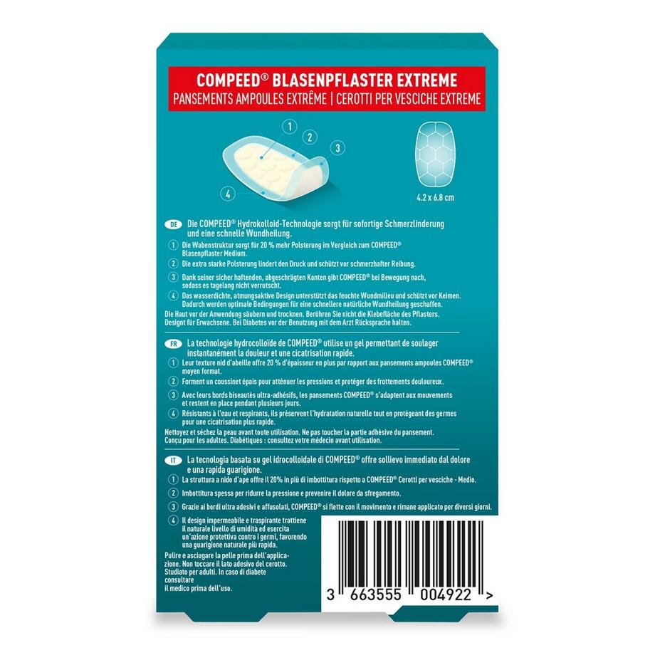 Compeed Cerotto per vesciche Extreme Cerotti Vesciche Mix 