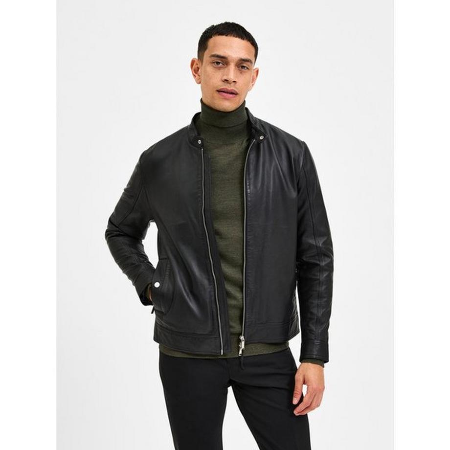 SELECTED SLHARCHIVE CLASSIC LEATHER JKT NOOS Veste en cuir 
