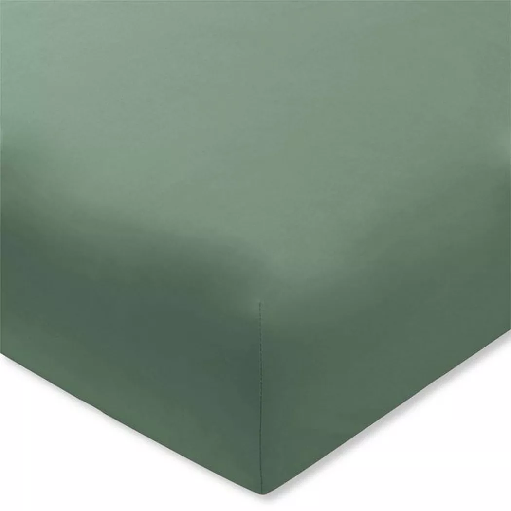 Manor - Fixleintuch, Sateen Luxe Fixleintuch, 160 x 200 x 23 cm, Weidengrün