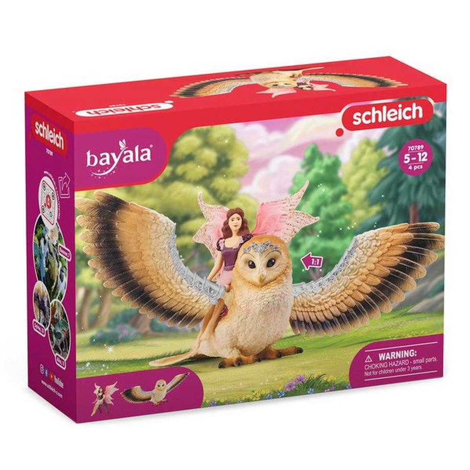 Schleich  70789 Elfe auf Glitzer-Eule 