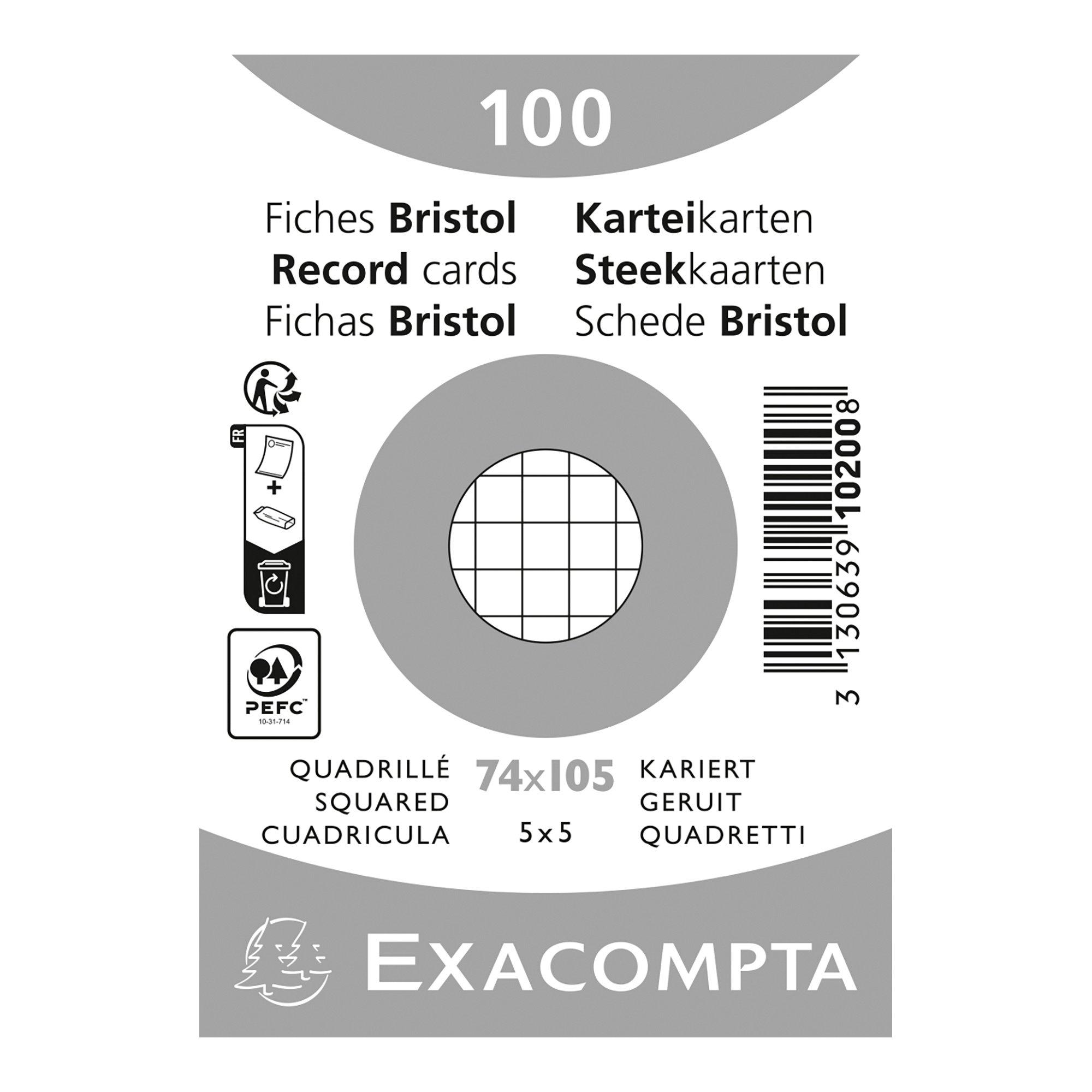 Image of Exacompta Karteikarten - 74X105MM