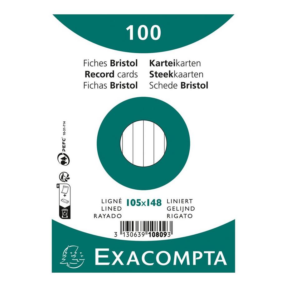 Exacompta Fiches Bristol  