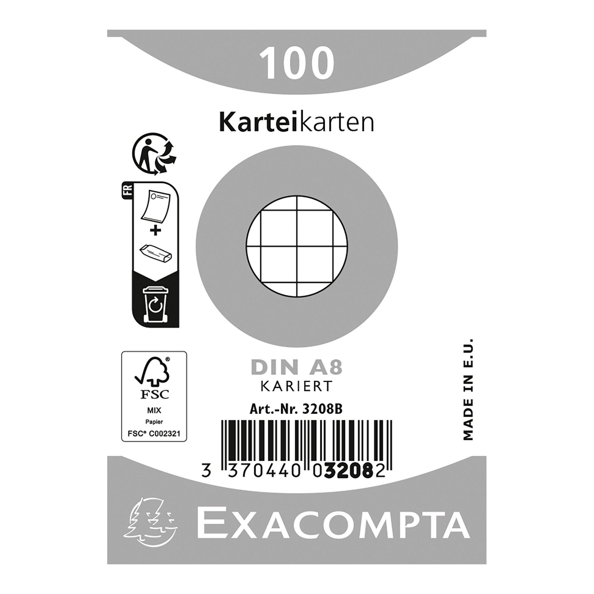 Image of Exacompta Karteikarten - 55X74MM
