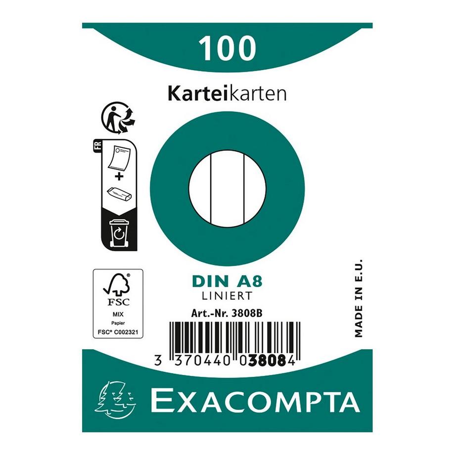 Exacompta Karteikarten  