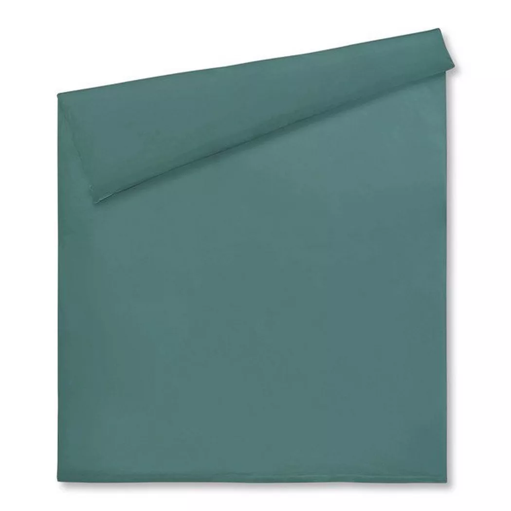 Manor - Duvetbezug, Sateen Luxe Duvetbezug, 160 x 210 cm, Aquablau