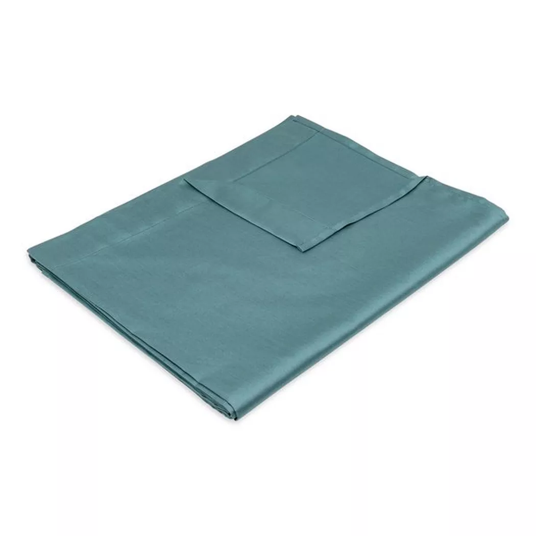 Manor - Oberleintuch, Sateen Luxe Oberleintuch, 165 x 260 cm, Aquablau