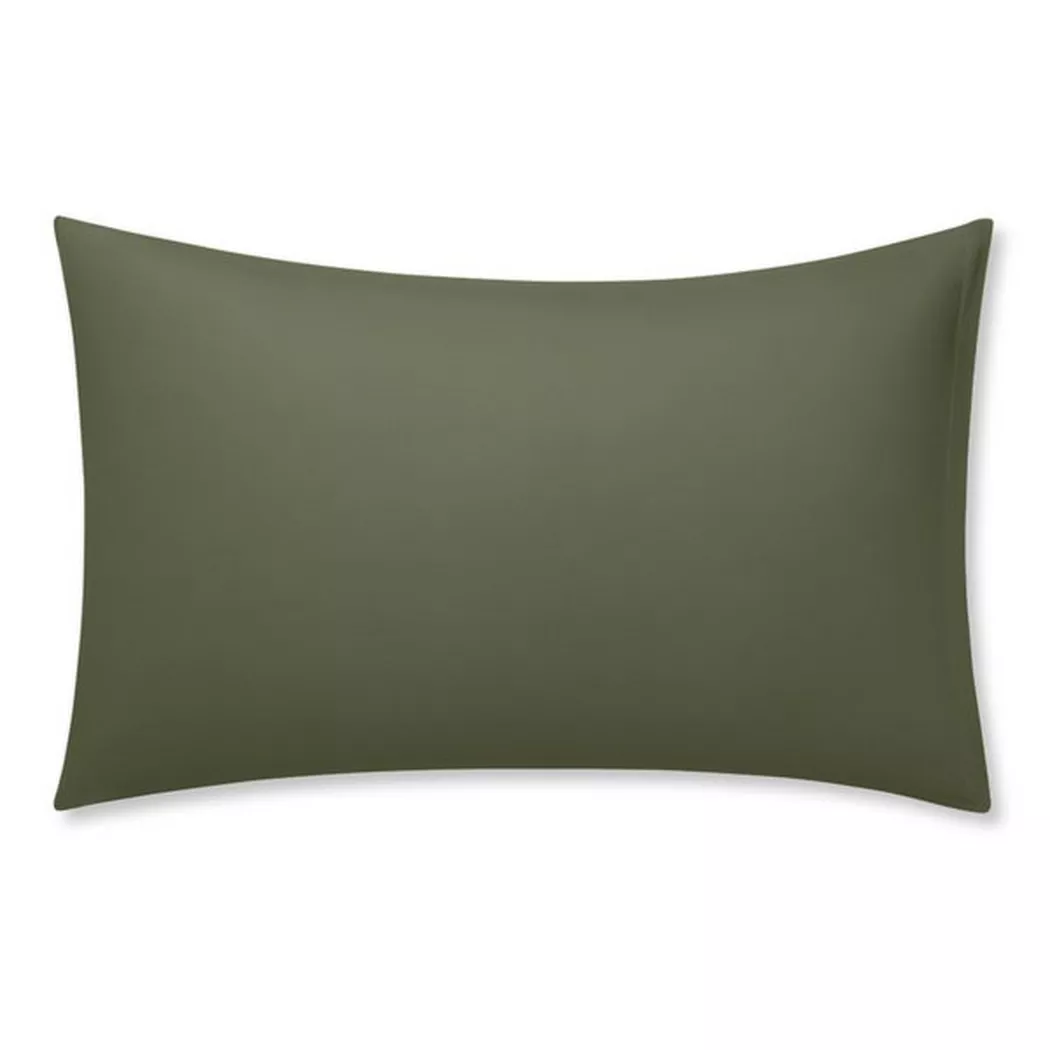 Manor - Kissenbezug, Sateen Luxe Kissenbezug, 30 x 40 cm, Olivegrün