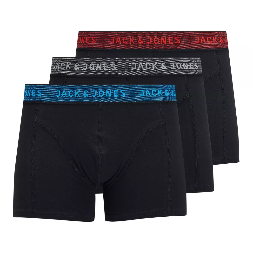 Jack & Jones - Triopack, Pantys, für Herren, Schwarz-Bunt, Größe L