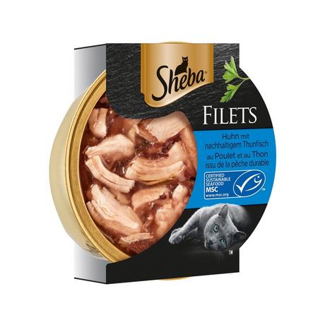 SHEBA  Sheba Filets Huhn mit nachhaltigem Thunfisch 1x60g 