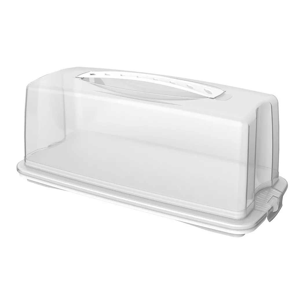 Rotho - Cake-Transportbehälter, 16x36cm, Weiss