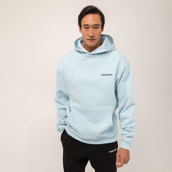 Image of SENSE Sweatshirt Sense Logo Hoodie turquise blue - S