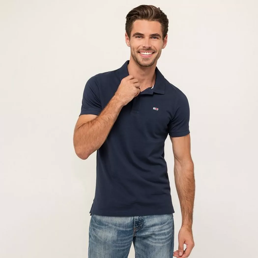 Tommy Jeans - Poloshirt, kurzarm, für Herren, Marine, Größe L