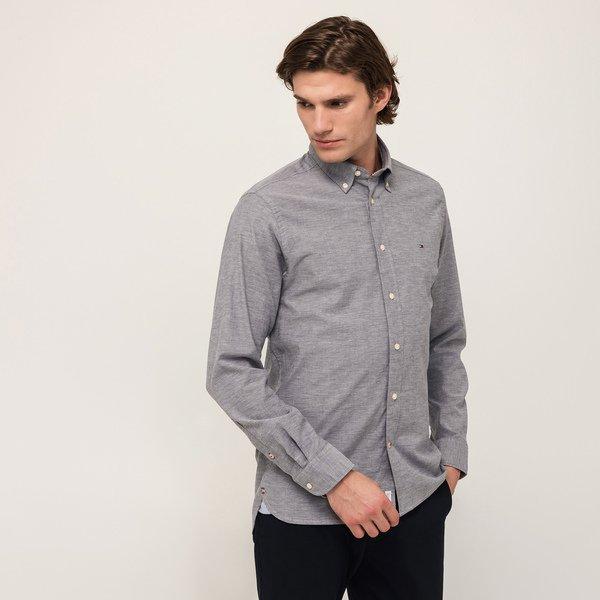 Image of Hemd, Langarm Herren Marine L