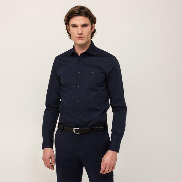 Image of Hemd, Langarm Herren Marine 39