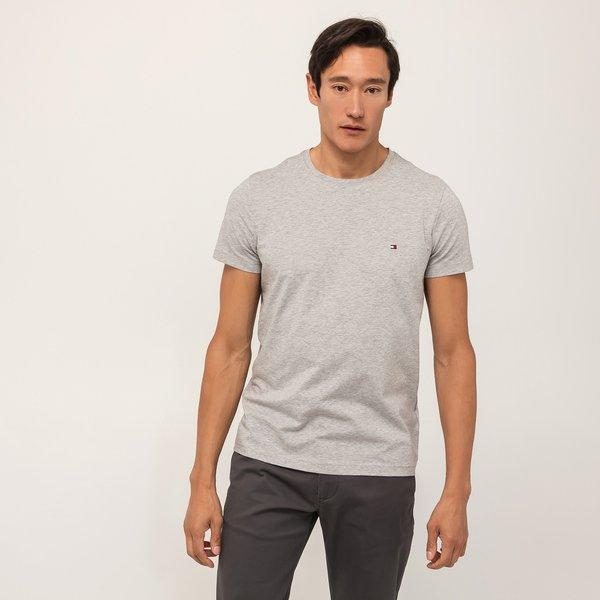 Image of T-shirt, Slim Fit, Kurzarm Herren Hellgrau 3XL