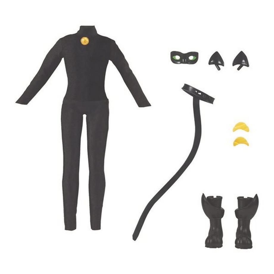 Bandai  Miraculous Cat Noir & Adrien: Fashion Doll with 2 Outfits 