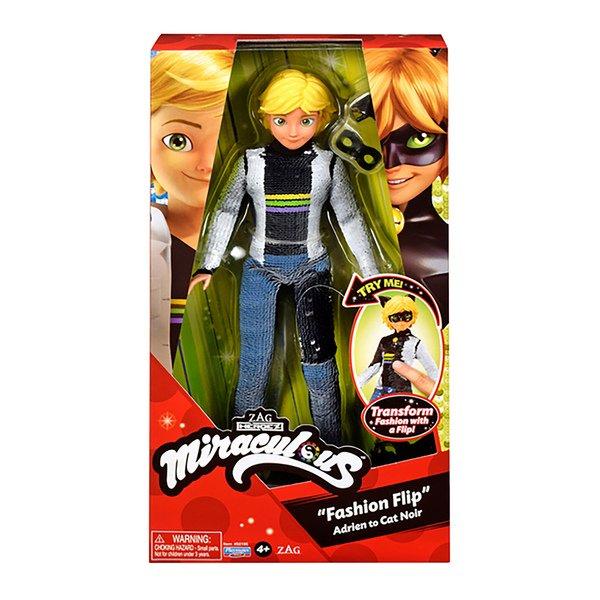 Bandai  Miraculous Adrien & Cat Noir: Fashion Doll Flip 