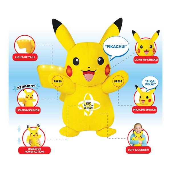 jazwares  Pikachu funzionale di peluche   