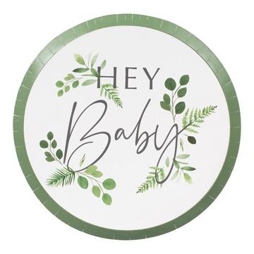 Piatto di carta botanico Hey Baby