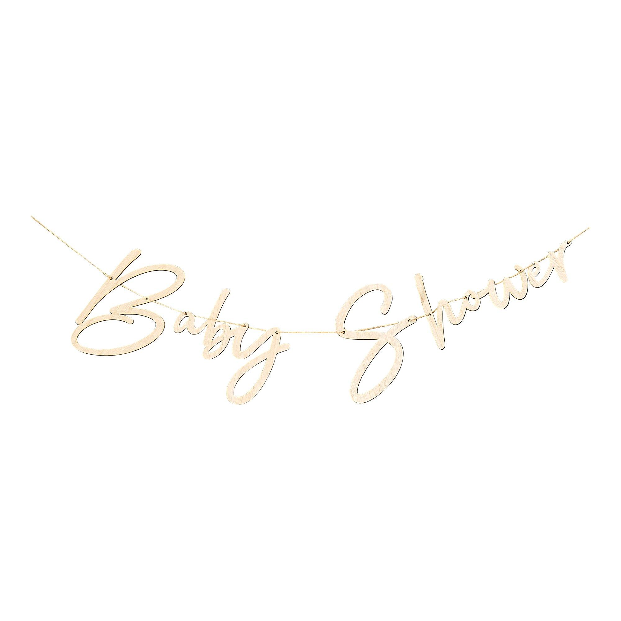 Ginger Ray  Guirlande de Baby Shower en Bois 